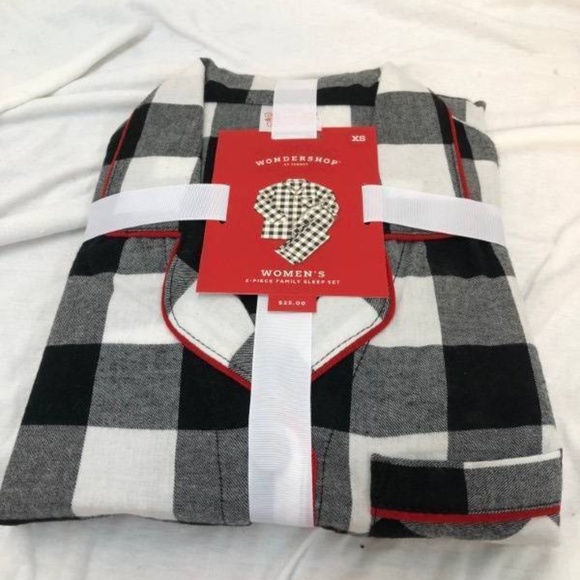 Wondershop Other - ⚡️FLASH SALE⚡️Wondershop Womens White Buffalo Check Two Piece Sleep Set Size XS